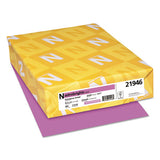 Color Paper, 24 Lb, 8.5 X 11, Outrageous Orchid, 500-ream