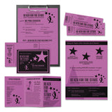 Color Cardstock, 65 Lb, 8.5 X 11, Outrageous Orchid, 250-pack