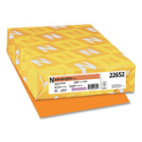 Color Paper, 24 Lb, 8.5 X 14, Cosmic Orange, 500-ream