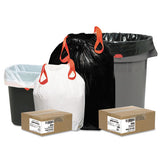 Heavy-duty Trash Bags, 13 Gal, 0.9 Mil, 24.5" X 27.38", White, 200-box