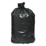 Linear Low Density Recycled Can Liners, 33 Gal, 1.25 Mil, 33" X 39", Black, 100-carton