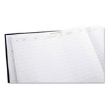 Detailed Visitor Register Book, Black Cover, 208 Ruled Pages, 9.5 X 12.25