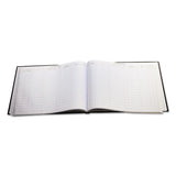 Detailed Visitor Register Book, Black Cover, 208 Ruled Pages, 9.5 X 12.25