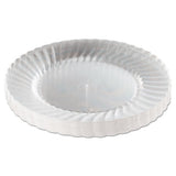 Classicware Plastic Plates, 9" Diameter, Clear, 12 Plates-pack