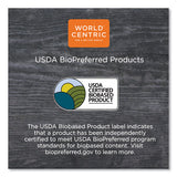 Fiber Burrito Bowl Lids, 9.7" Dia, Clear, 300-carton