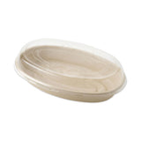 Fiber Burrito Bowl Lids, 9.7" Dia, Clear, 300-carton