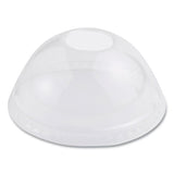 Ingeo Pla Clear Cold Cup Lids, Dome Lid, Fits 9-24 Oz Cups, 1,000-carton