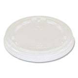 Fiber Cup Lids, 3.1" Diameter X 0.4, Clear, 1,000-carton