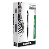 Z-grip Max Retractable Ballpoint Pen, Medium 1mm, Red Ink, Silver Barrel, Dozen