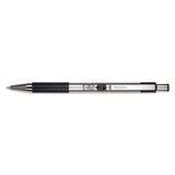 F-301 Retractable Ballpoint Pen, 0.7 Mm, Blue Ink, Stainless Steel-blue Barrel, 2-pack