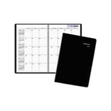 Monthly Planner, 12 X 8, Black Cover, 2020-2021