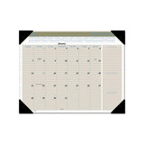 Executive Monthly Desk Pad Calendar, 22 X 17, Buff, 2021