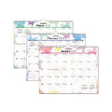 Watercolors Recycled Monthly Wall Calendar, 15 X 12, 2021