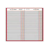 Standard Diary Recycled Daily Journal, Red, 12.13 X 7.69, 2021