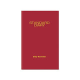 Standard Diary Recycled Daily Reminder, Red, 8.25 X 5.75, 2021