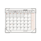 Two-color Monthly Desk Pad Calendar, 22 X 17, 2021