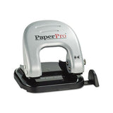 Ez Squeeze Two-hole Punch, 20-sheet Capacity, Black-silver