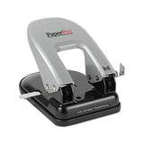 Ez Squeeze Two-hole Punch, 40-sheet Capacity, Black-silver