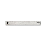 Stainless Steel Office Ruler With Non Slip Cork Base, 18"