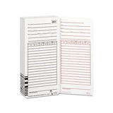 Time Card For Es1000 Electronic Totalizing Payroll Recorder, 100-pack