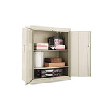 Assembled 42" High Storage Cabinet, W-adjustable Shelves, 36w X 18d, Putty