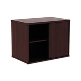 Alera Open Office Low Storage Cab Cred, 29 1-2w X 19 1-8d X 22 7-8h, Mahogany