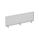 Polycarbonate Privacy Panel, 65w X 0.50d X 18h, Silver-clear