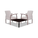 Alera Reception Lounge 700 Series Gang Table, Corner, 27 1-2 X 27 1-2, Mahogany