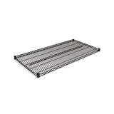 Industrial Wire Shelving Extra Wire Shelves, 48w X 24d, Black, 2 Shelves-carton