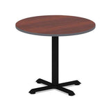 Reversible Laminate Table Top, Round, 35 3-8w X 35 3-8d, Medium Cherry-mahogany