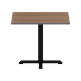 Reversible Laminate Table Top, Square, 35 3-8w X 35 3-8d, Espresso-walnut
