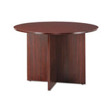 Alera Valencia Round Conference Table W-legs, 29 1-2h X 42 Dia., Mahogany