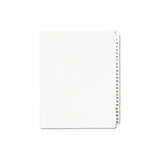Preprinted Legal Exhibit Side Tab Index Dividers, Avery Style, 25-tab, 1 To 25, 11 X 8.5, White, 1 Set, (1330)