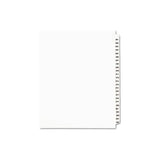 Preprinted Legal Exhibit Side Tab Index Dividers, Avery Style, 25-tab, 201 To 225, 11 X 8.5, White, 1 Set, (1338)