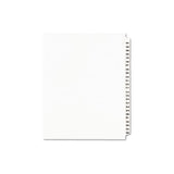 Preprinted Legal Exhibit Side Tab Index Dividers, Avery Style, 25-tab, 301 To 325, 11 X 8.5, White, 1 Set, (1342)