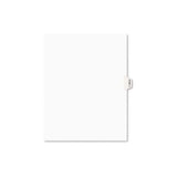 Avery-style Preprinted Legal Side Tab Divider, Exhibit E, Letter, White, 25-pack, (1375)
