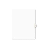 Avery-style Preprinted Legal Side Tab Divider, Exhibit F, Letter, White, 25-pack, (1376)