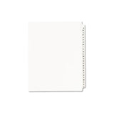 Preprinted Legal Exhibit Side Tab Index Dividers, Avery Style, 26-tab, A To Z, 11 X 8.5, White, 1 Set, (1400)