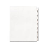 Preprinted Legal Exhibit Side Tab Index Dividers, Allstate Style, 25-tab, 26 To 50, 11 X 8.5, White, 1 Set, (1702)
