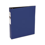 Economy Non-view Binder With Round Rings, 3 Rings, 1.5" Capacity, 11 X 8.5, Blue, (3400)
