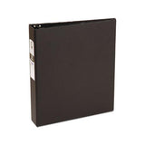 Economy Non-view Binder With Round Rings, 3 Rings, 1.5" Capacity, 11 X 8.5, Black, (3401)
