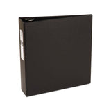 Economy Non-view Binder With Round Rings, 3 Rings, 3" Capacity, 11 X 8.5, Black, (3602)