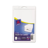 Removable Multi-use Labels, Inkjet-laser Printers, 3 X 4, White, 2-sheet, 40 Sheets-pack, (5453)