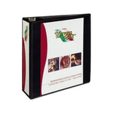 Heavy-duty Non Stick View Binder With Durahinge And Slant Rings, 3 Rings, 3" Capacity, 11 X 8.5, Black, (5600)