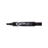 Marks A Lot Regular Desk-style Permanent Marker, Broad Chisel Tip, Black, Dozen, (7888)