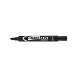 Marks A Lot Large Desk-style Permanent Marker, Broad Chisel Tip, Black, Dozen, (8888)