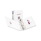 Durable View Binder With Durahinge And Ezd Rings, 3 Rings, 4" Capacity, 11 X 8.5, White, (9801)