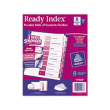 Customizable Toc Ready Index Multicolor Dividers, 8-tab, Letter, 24 Sets