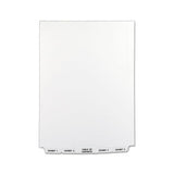 Preprinted Legal Exhibit Bottom Tab Index Dividers, Avery Style, 26-tab, Exhibit 1 To Exhibit 25, 11 X 8.5, White, 1 Set