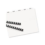 Print And Apply Index Maker Clear Label Unpunched Dividers, 5tab, Letter, 5 Sets